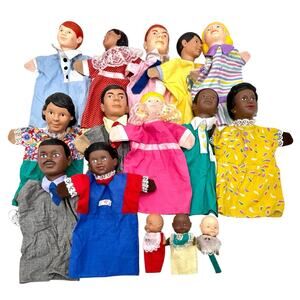 Lot Of 15 Vintage 1970s Mr. Rogers Learning Resources Puppet Teaching African